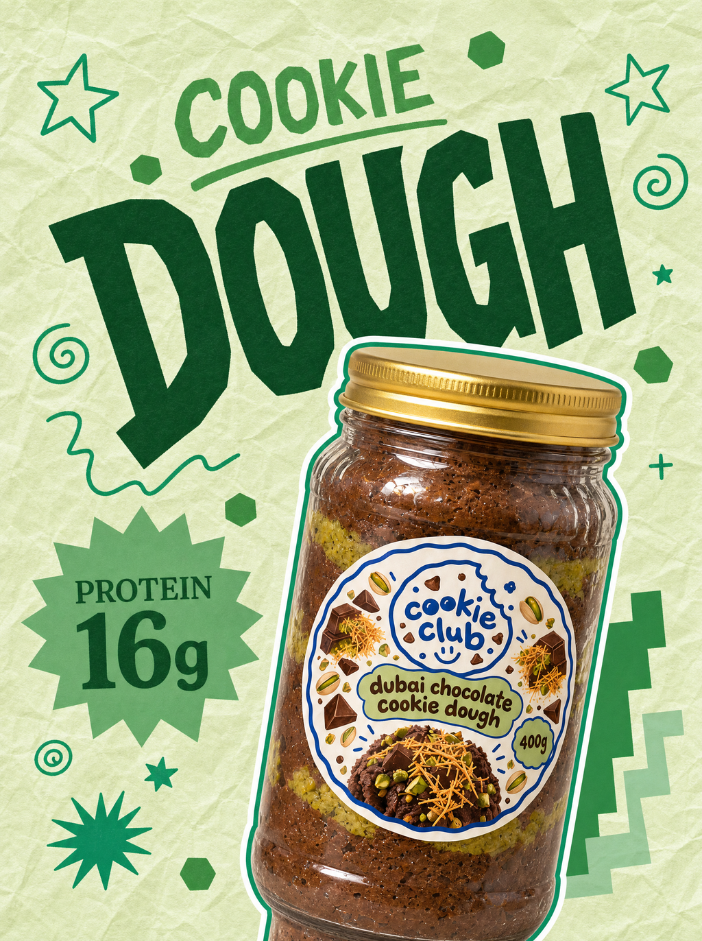Dubai Chocolate Cookie Dough
